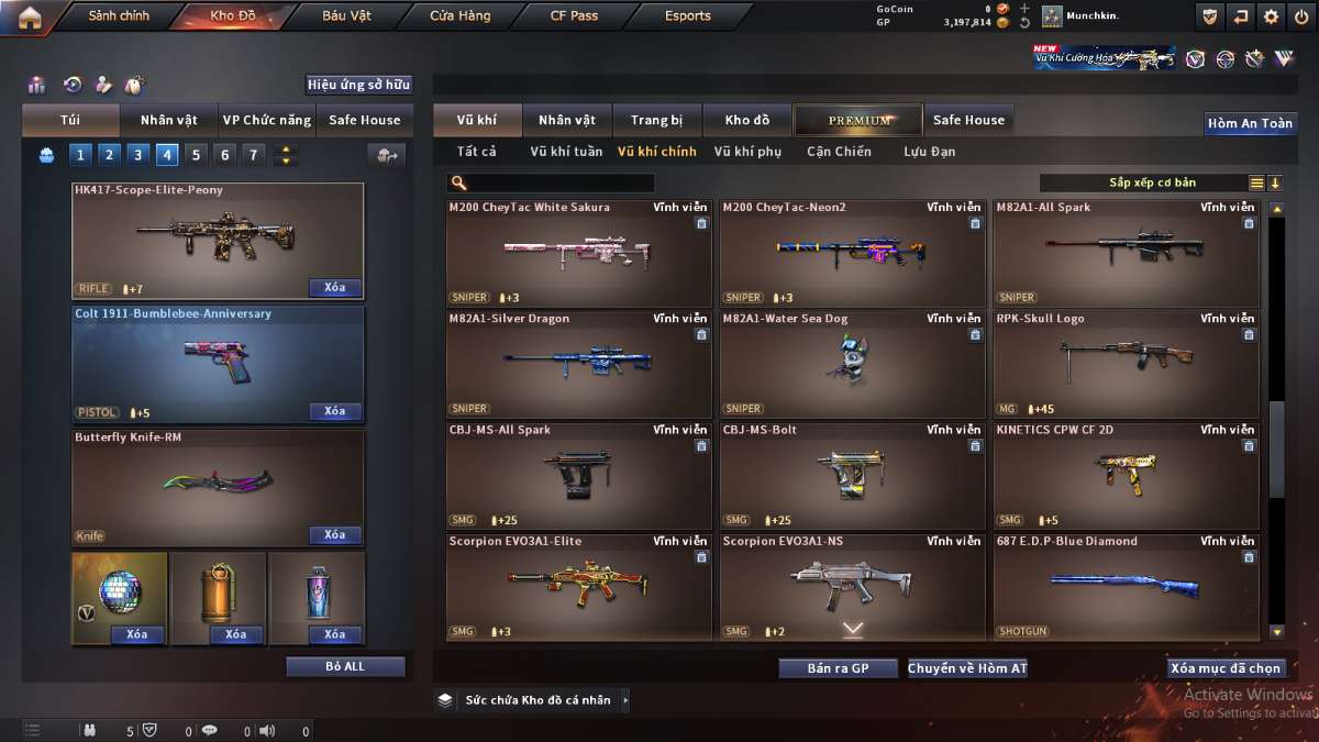 shop acc cf uy tin gia re